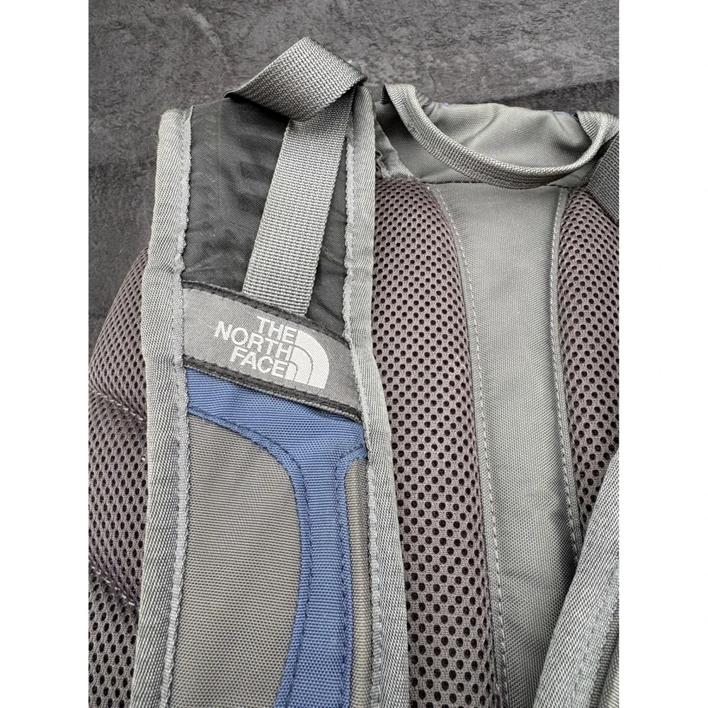 The North Face Router Transit Backpack Navy Blue Grey Laptop Travel Bag Mens